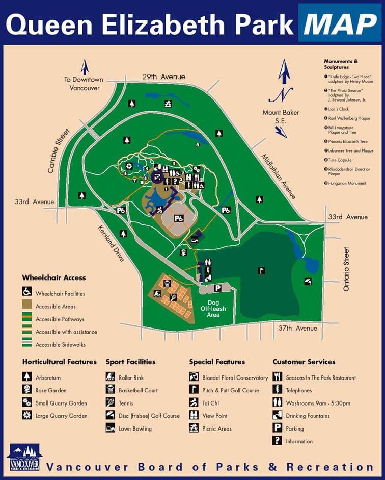 Kat jeyografik nan rèn elizabèt pak vancouver