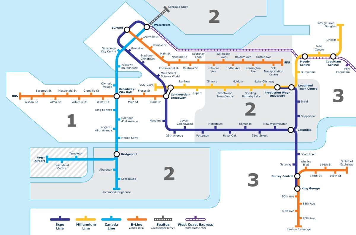 vancouver bc transpò piblik kat jeyografik