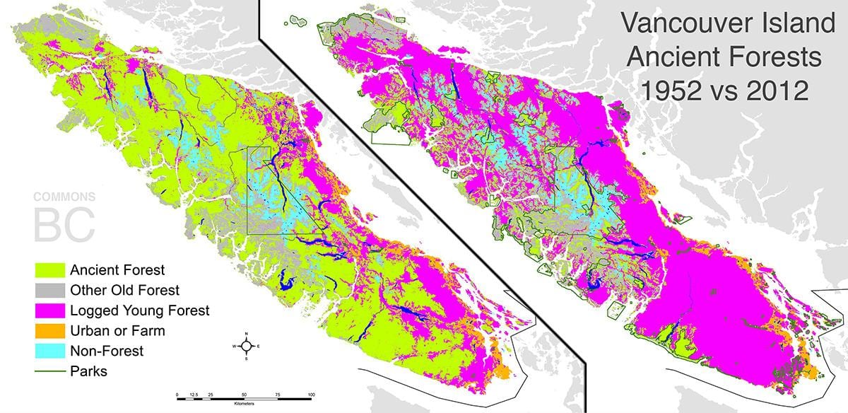 Kat jeyografik nan vancouver island kouwòn peyi