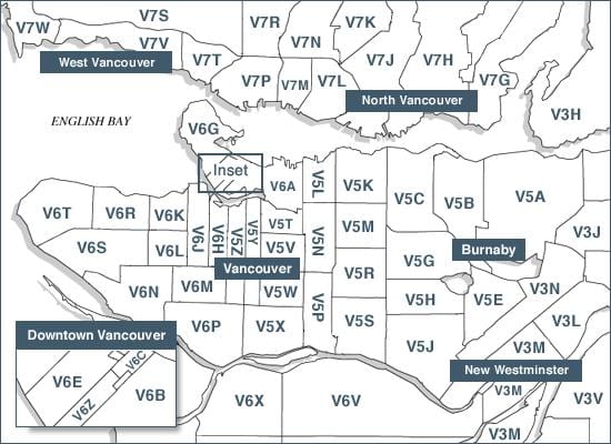 vancouver island lapòs codes kat jeyografik
