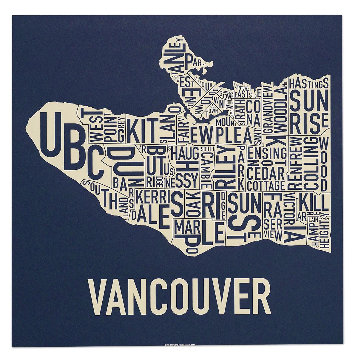 Kat jeyografik nan vancouver ekri an lèt detache