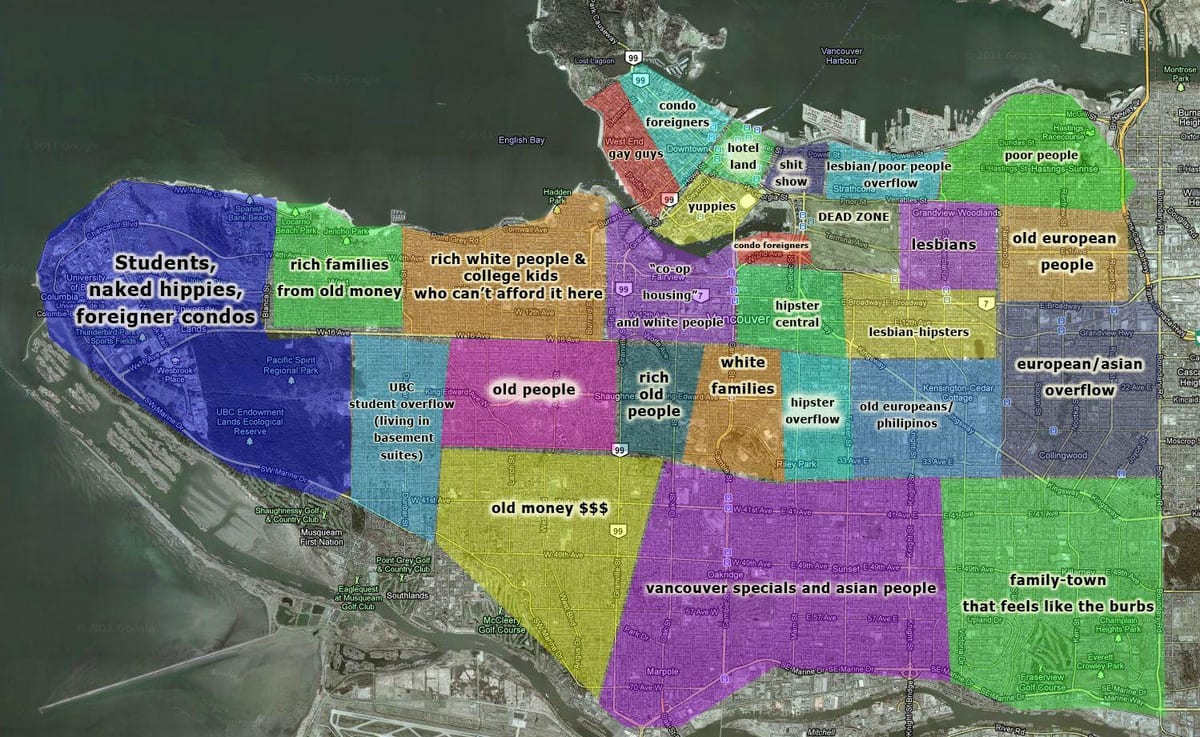 kat jeyografik nan vancouver ak zòn ki antoure