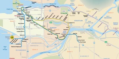 Kat jeyografik nan metro zòn nan vancouver