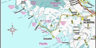 Kat jeyografik nan kòt lwès kanada