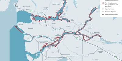 Kat jeyografik nan pò vancouver 