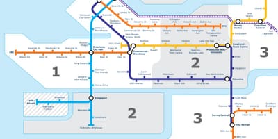 Vancouver bc transpò piblik kat jeyografik