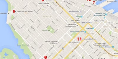 Vancouver bisiklèt kat jeyografik
