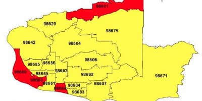 British columbia zòn nan kòd kat jeyografik