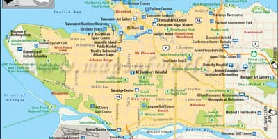 Kat jeyografik nan vancouver pwen nan enterè