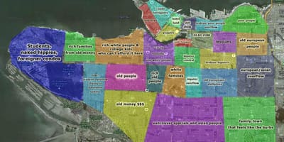 Kat jeyografik nan vancouver ak zòn ki antoure